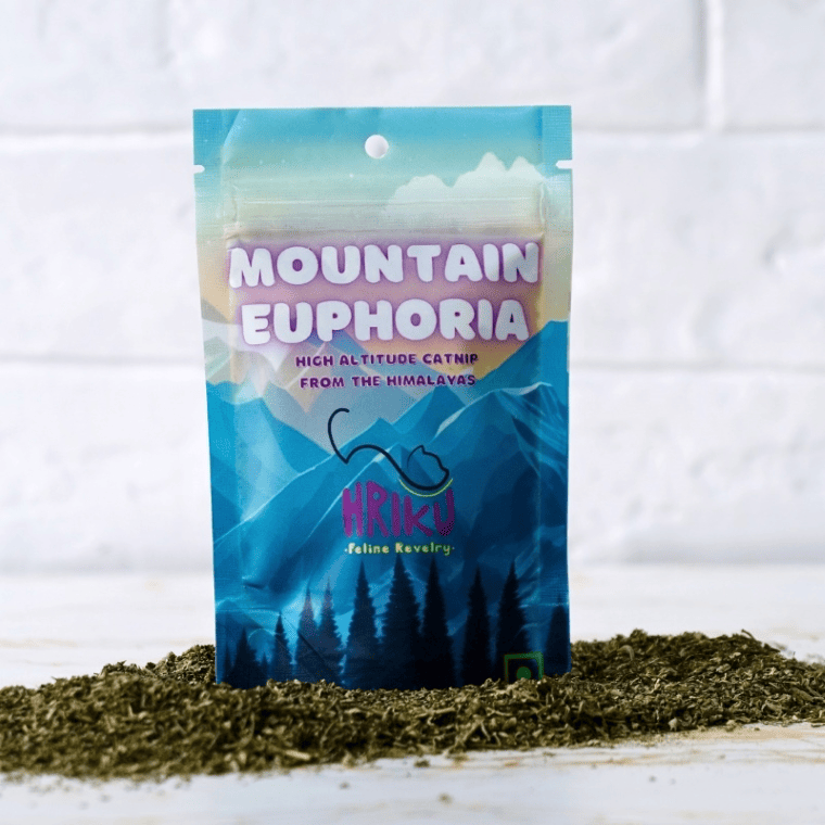 HRIKU Mountain Euphoria - Naturally Grown High Altitude Himalayan Catnip Treat for Cats